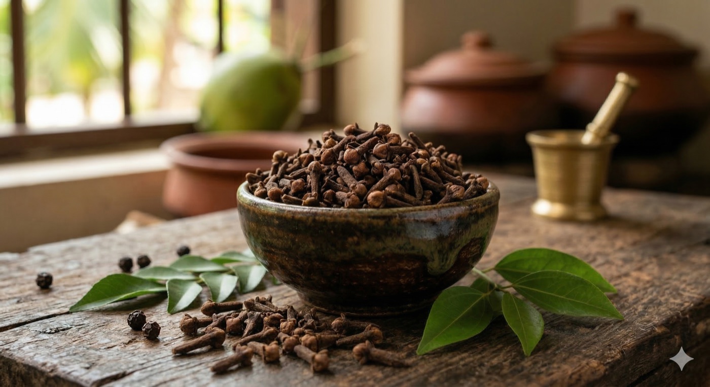 Sun-dried whole cloves